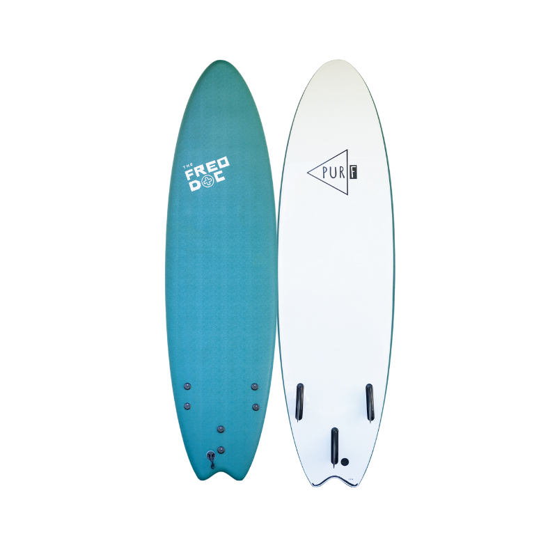 7'0 Fish Soft Surfboards PURF: The Freo Doc - Surf Lessons In